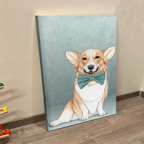 Dog Portrait Canvas – Corgi Dog – Canvas Print – Dog Wall Art Canvas – Dog Canvas Art – Dog Poster Printing – Furlidays