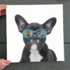 Dog Square Canvas – French Bulldog – Summer Fantasy Sunglasses -Canvas Print – Canvas With Dogs On It – Furlidays