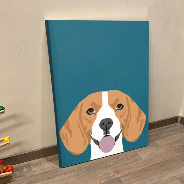Dog Portrait Canvas – Beagle – Beagle Canvas Print – Dog Poster Printing – Dog Wall Art Canvas – Furlidays