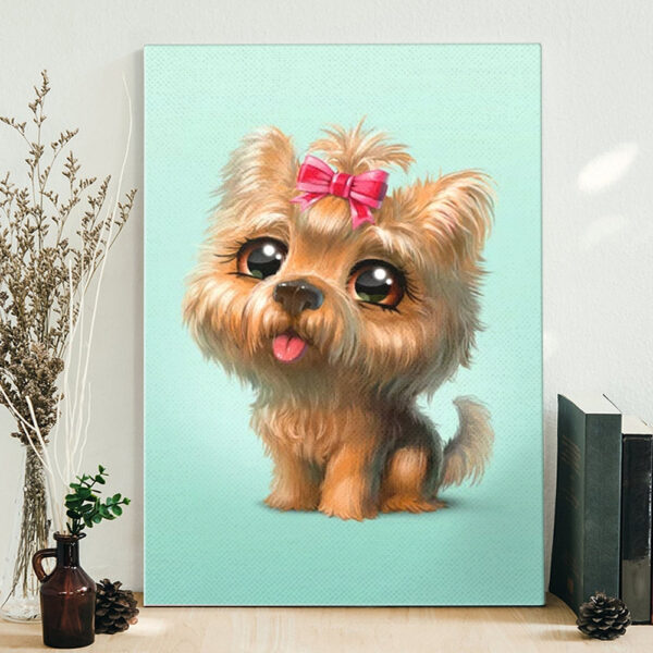 Dog Portrait Canvas – Yorkshire Terrier – Canvas Print – Dog Canvas Print – Dog Canvas Art – Canvas With Dogs On It – Furlidays