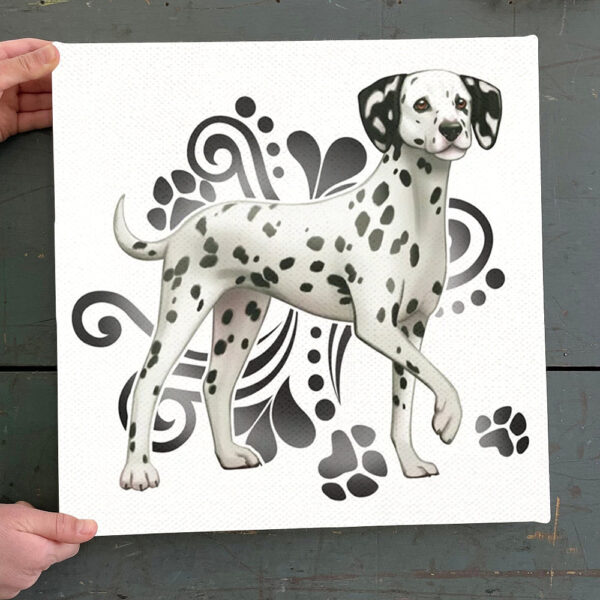 Dog Square Canvas – Dalmatian – Dog Canvas Print – Dog Wall Art Canvas – Furlidays