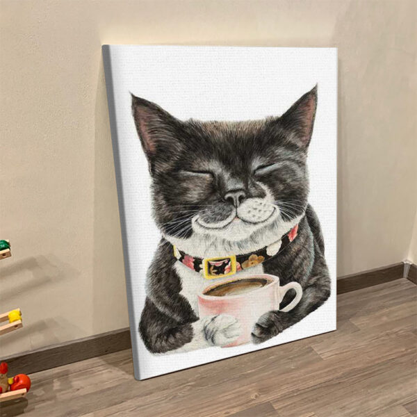 Cat Portrait Canvas – Purrfect Morning – Canvas Print – Cat Wall Art Canvas – Canvas With Cats On It – Cats Canvas Print – Furlidays