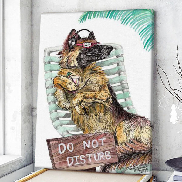Dog Portrait Canvas – Lounge In The Sun – Canvas Print – Dog Wall Art Canvas – Dog Poster Printing – Dog Canvas Art – Furlidays