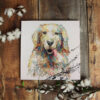 Dog Square Canvas – Golden Retriever Painting – Dog Wall Art Canvas – Dog Canvas Print – Dog Poster Printing – Furlidays