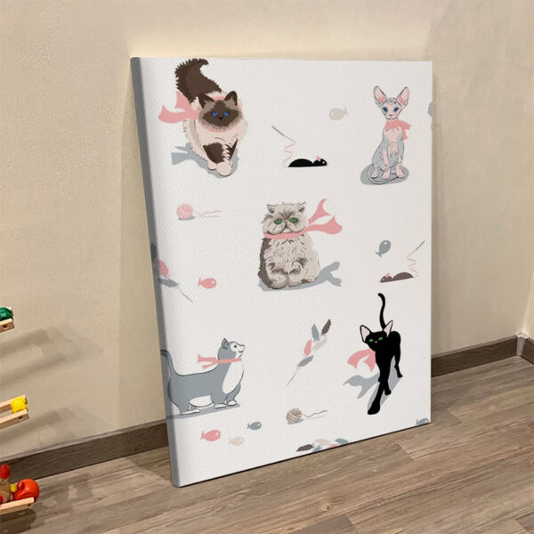 Cat Portrait Canvas – Game Of Cats – Cat Canvas Print – Cat Canvas – Cat Canvas Art – Cat Wall Art Canvas – Furlidays