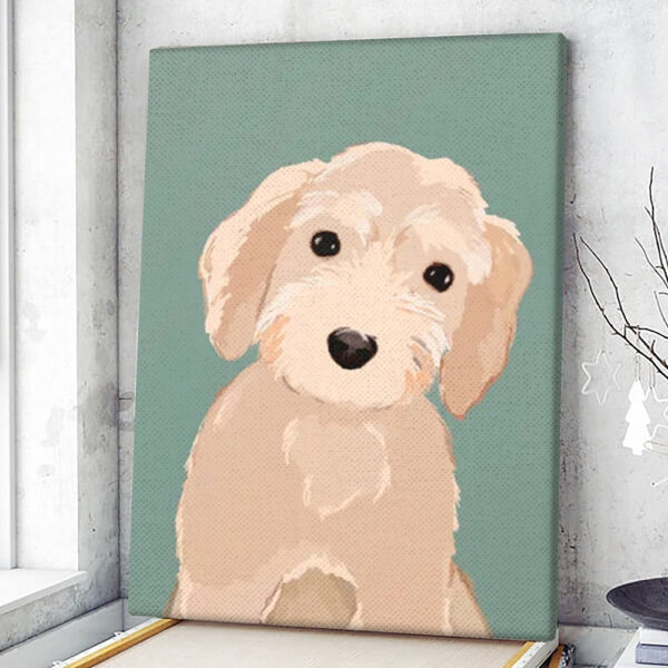 Dog Portrait Canvas – Doodle Canvas Print – Dog Wall Art Canvas – Dog Canvas Art – Dog Poster Printing – Furlidays