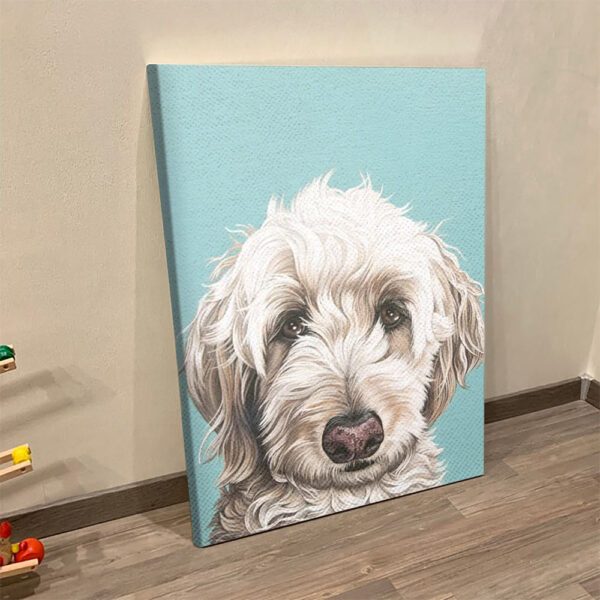 Dog Portrait Canvas – Sweet and Soulful Labradoodle Painting – Canvas Print – Dog Wall Art Canvas – Dog Canvas Art – Dog Poster Printing – Furlidays