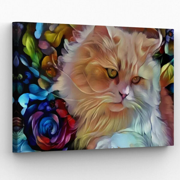 Cat Landscape Canvas – Pretty Kitty Canvas Print – Cats Canvas Print – Cat Wall Art Canvas – Furlidays
