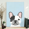 Dog Portrait Canvas – French Bulldog…