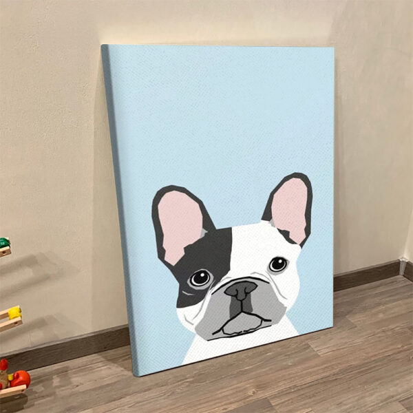 Dog Portrait Canvas – French Bulldog Art Portrait – Canvas Print – Dog Poster Printing – Dog Canvas Art – Furlidays