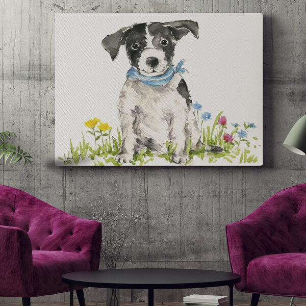 Dog Landscape Canvas – Dog Painting Posters – Canvas With Dogs On It – Dog Canvas Print – Furlidays