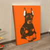 Dog Portrait Canvas – Doberman Pinscher – Canvas Print – Dog Painting Posters – Dog Canvas Art – Dog Wall Art Canvas – Furlidays