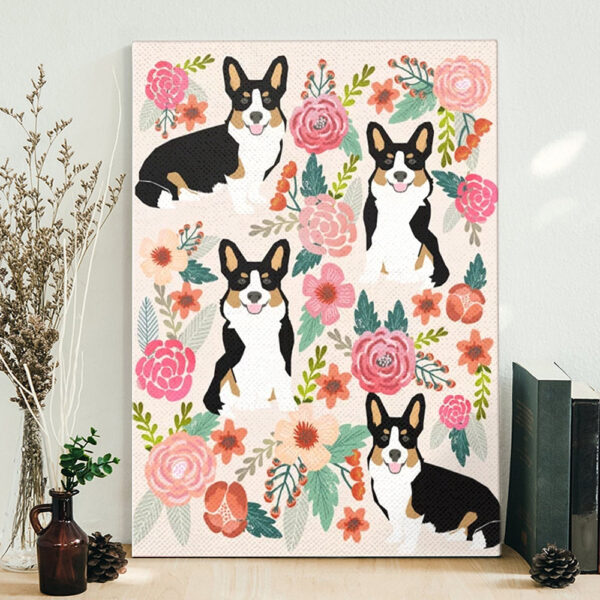 Dog Portrait Canvas – Welsh Corgi – Portrait Canvas Print – Dog Wall Art Canvas – Dog Canvas Art – Dog Poster Printing – Furlidays