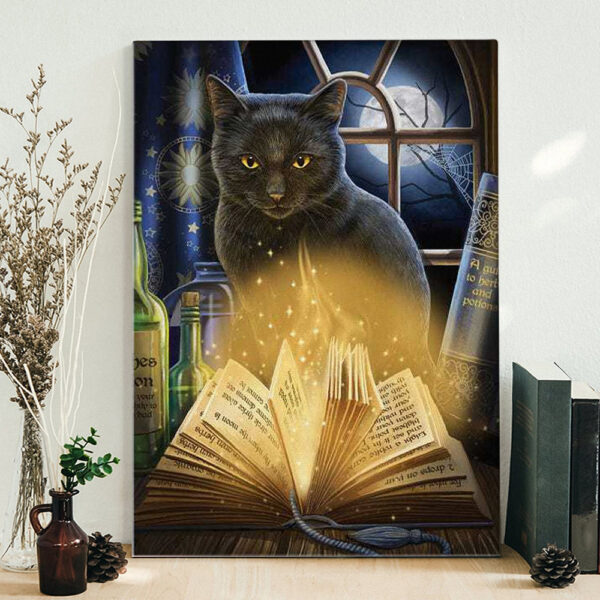 Cat Portrait Canvas – Bewitched – Canvas Print – Cat Wall Art Canvas – Canvas With Cats On It – Cats Canvas Print – Furlidays
