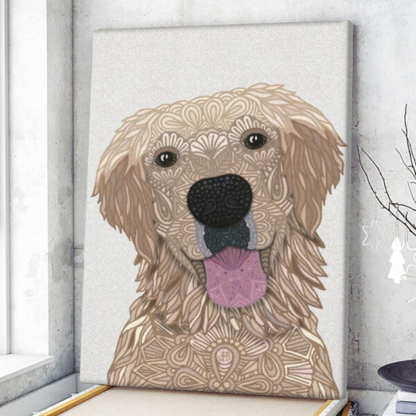 Dog Portrait Canvas – Sweet Honey Canvas Print – Dog Canvas Print – Dog Wall Art Canvas – Dog Canvas Art – Dog Poster Printing – Furlidays