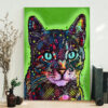 Cat Portrait Canvas – Watchful Cat…