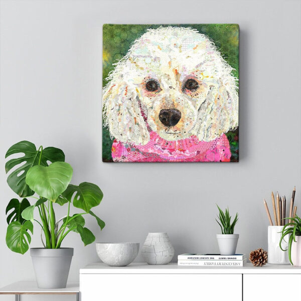 Dog Square Canvas – Poodle – Canvas Print – Dog Canvas Art – Canvas With Dogs On It – Dog Wall Art Canvas – Furlidays