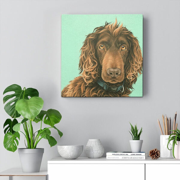 Dog Square Canvas – Boykin Spaniel – Dog Art Canvas Print – Canvas With Dogs On It – Dog Wall Art Canvas – Furlidays