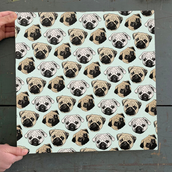 Dog Square Canvas – Dog Wall Art Canvas – Pug Canvas Print – Dog Poster Printing – Dog Canvas Art – Furlidays