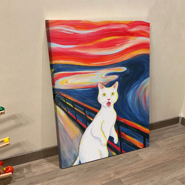 Cat Portrait Canvas – Cat Surprise – Canvas Print – Cat Canvas – Cats Canvas Print – Furlidays