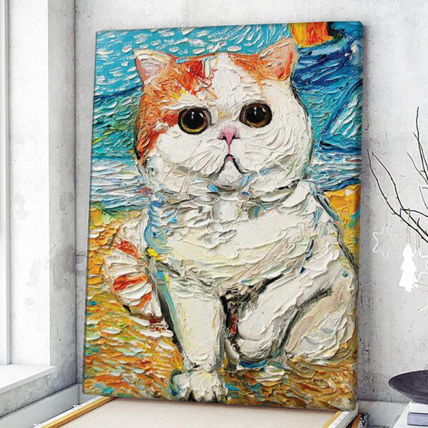 Cat Portrait Canvas – Cutest Cat – Canvas Print – Cat Wall Art Canvas – Canvas With Cats On It – Cats Canvas Print – Furlidays