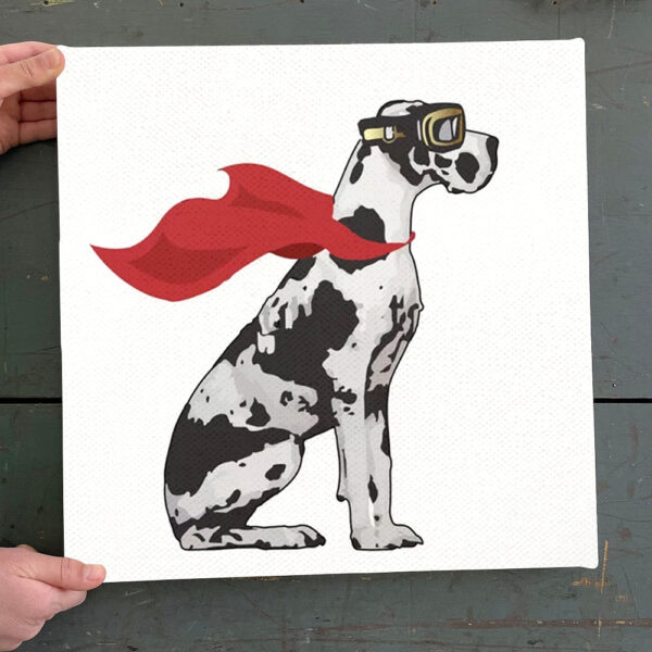Dog Square Canvas – Dog Wall Art Canvas – Super Dane Canvas Print – Dog Poster Printing – Dog Canvas Art – Furlidays
