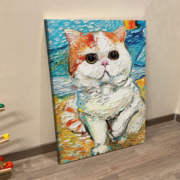Cat Portrait Canvas – Cutest Cat – Canvas Print – Cat Wall Art Canvas – Canvas With Cats On It – Cats Canvas Print – Furlidays
