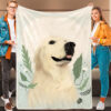 Dog Face Blanket – Dog Throw Blanket – The Golden Retriever – Dog Painting Blanket – Furlidays