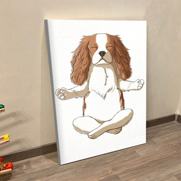 Dog Portrait Canvas – Cavalier King Charles Spaniel – Dog Wall Art Canvas – Dog Poster Printing – Canvas Print – Furlidays