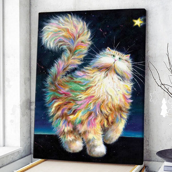 Cat Portrait Canvas – Twinkle – Canvas Print – Cat Wall Art Canvas – Canvas With Cats On It – Cats Canvas Print – Furlidays