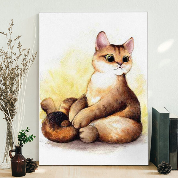 Cat Portrait Canvas – Where Is My Food? – Canvas Print – Cat Wall Art Canvas – Canvas With Cats On It – Cats Canvas Print – Furlidays