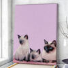 Cat Portrait Canvas – Lovely Cats…