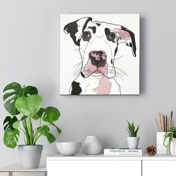 Dog Square Canvas – Great Dane – Canvas Print – Dog Canvas Art – Dog Canvas Print – Dog Poster Printing – Furlidays