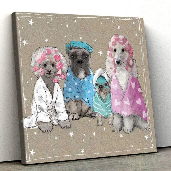 Dog Square Canvas – Dog Canvas – Fancypants Wacky Dogs – Canvas Print – Dog Poster Printing – Dog Canvas Art – Furlidays