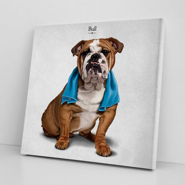 Dog Square Canvas – Dog Canvas – Bulldog – Canvas Print – Dog Wall Art Canvas – Dog Poster Printing – Dog Canvas Art – Furlidays