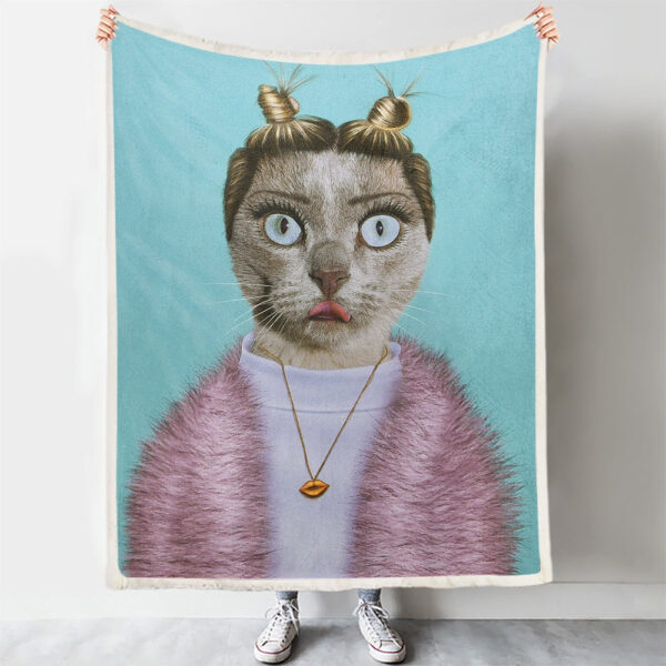 Blanket With Cat On It – Cat Blanket – Cat Face Blanket – Cats Throw Blanket – Cats Blankets For Sofa – Cat Face Blanket – Cute Cats  – Furlidays