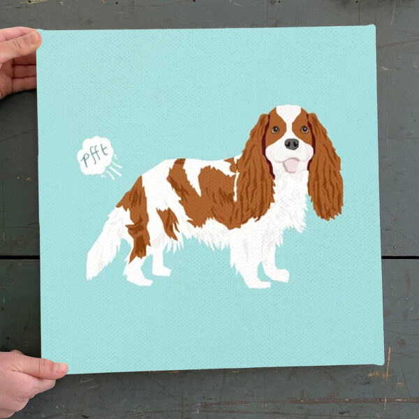 Dog Square Canvas – Cavalier King Charles Spaniel – Canvas Print – Dog Canvas Print – Dog Wall Art Canvas – Furlidays