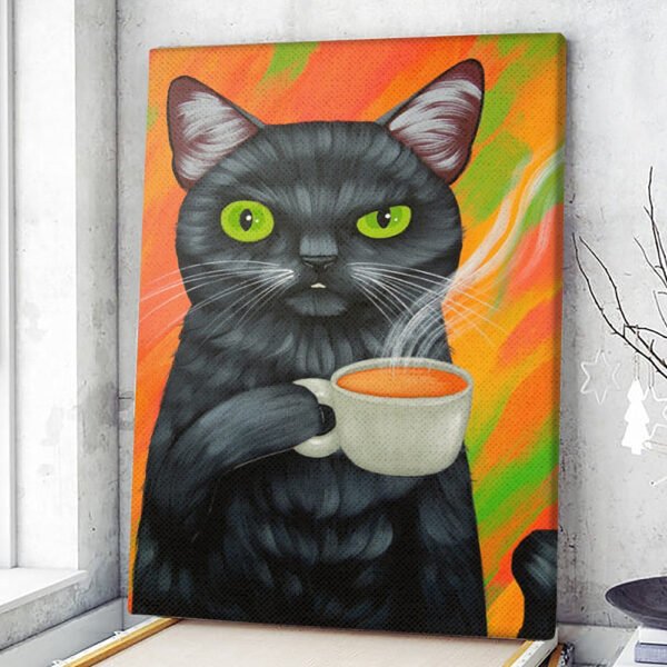 Cat Portrait Canvas – Cat Wall Art Canvas – Cat Canvas – Cats Canvas Print – Canvas With Cats On It – Furlidays