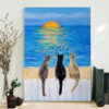 Cat Portrait Canvas – Cat Beach…
