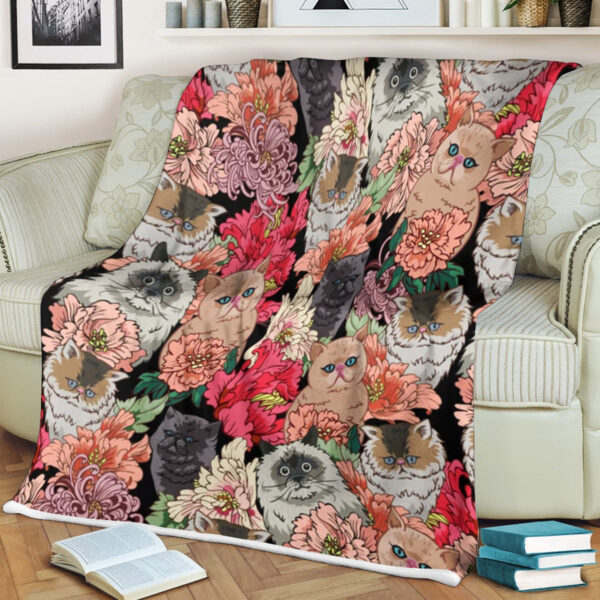 Cat Blanket For Couch – Because Cats – Cat In Blanket – Blanket With Cats On It – Furlidays