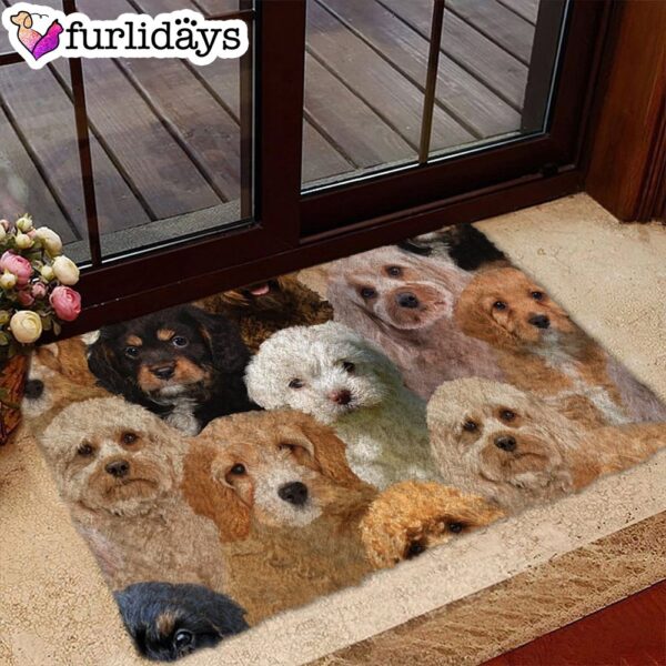 A Bunch Of Cavapoos Doormat – Xmas Welcome Mats – Dog Memorial Gift