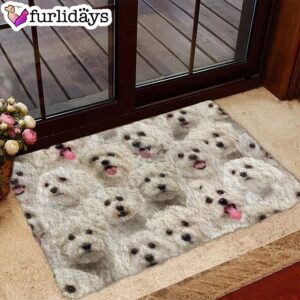 A Bunch Of Malteses Doormat Funny Doormat Gift For Dog Lovers 1