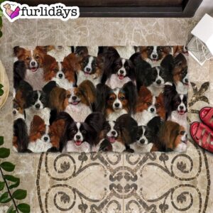 A Bunch Of Papillons Doormat Xmas Welcome Mats Gift For Dog Lovers 2
