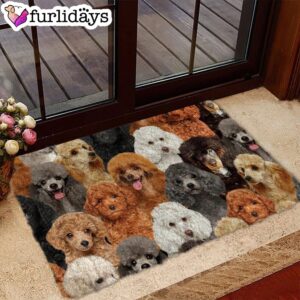 A Bunch Of Poodles Doormat Funny Doormat Gift For Dog Lovers 1