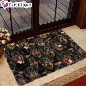 A Bunch Of Rottweilers Doormat –…