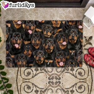 A Bunch Of Rottweilers Doormat Funny Doormat Gift For Dog Lovers 2