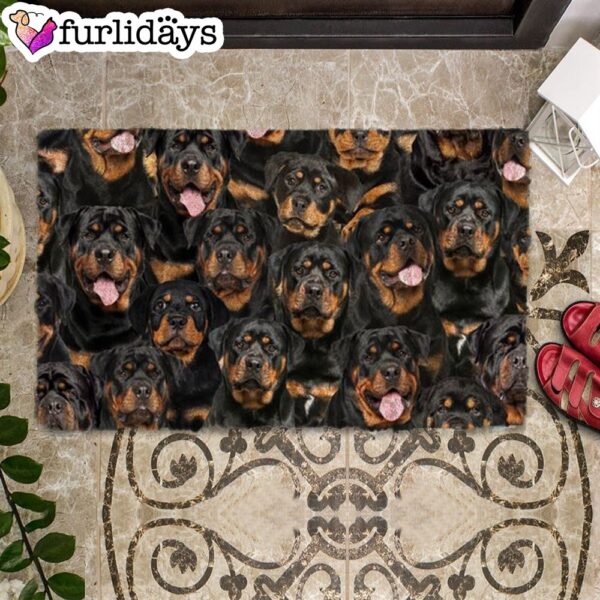 A Bunch Of Rottweilers Doormat – Funny Doormat – Gift For Dog Lovers