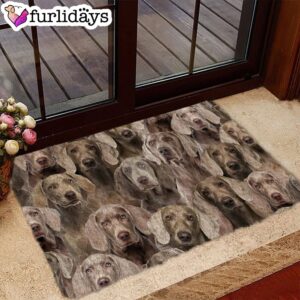 A Bunch Of Weimaraners Doormat Xmas Welcome Mats Gift For Dog Lovers 1