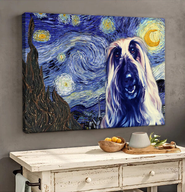 Afghan Hound Poster & Matte Canvas – Dog Wall Art Prints – Painting On Canvas