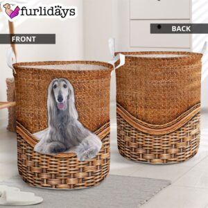 Afghan Hound Terrier Rattan Texture Laundry…